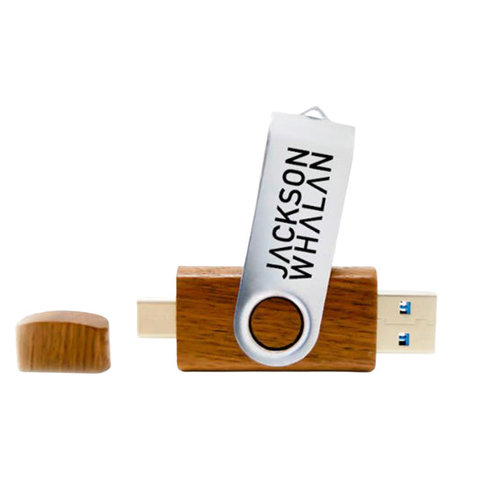 Custom Wooden USB Drive Pre-Loaded with Music